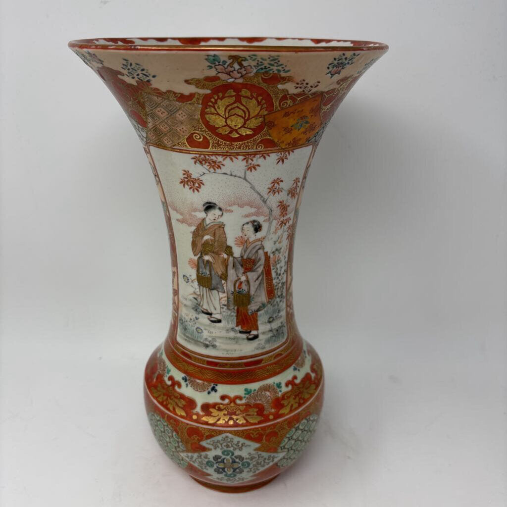 Japanese Kutani Vase 11.75"H