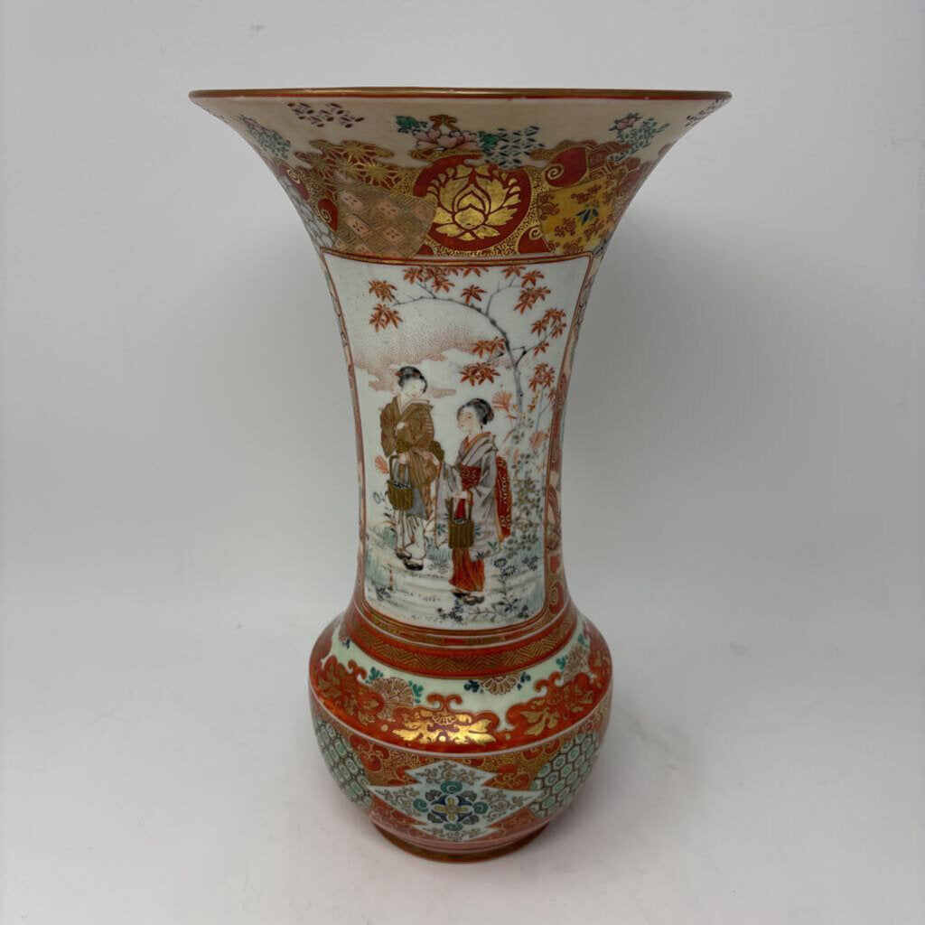 Japanese Kutani Vase 11.75"H