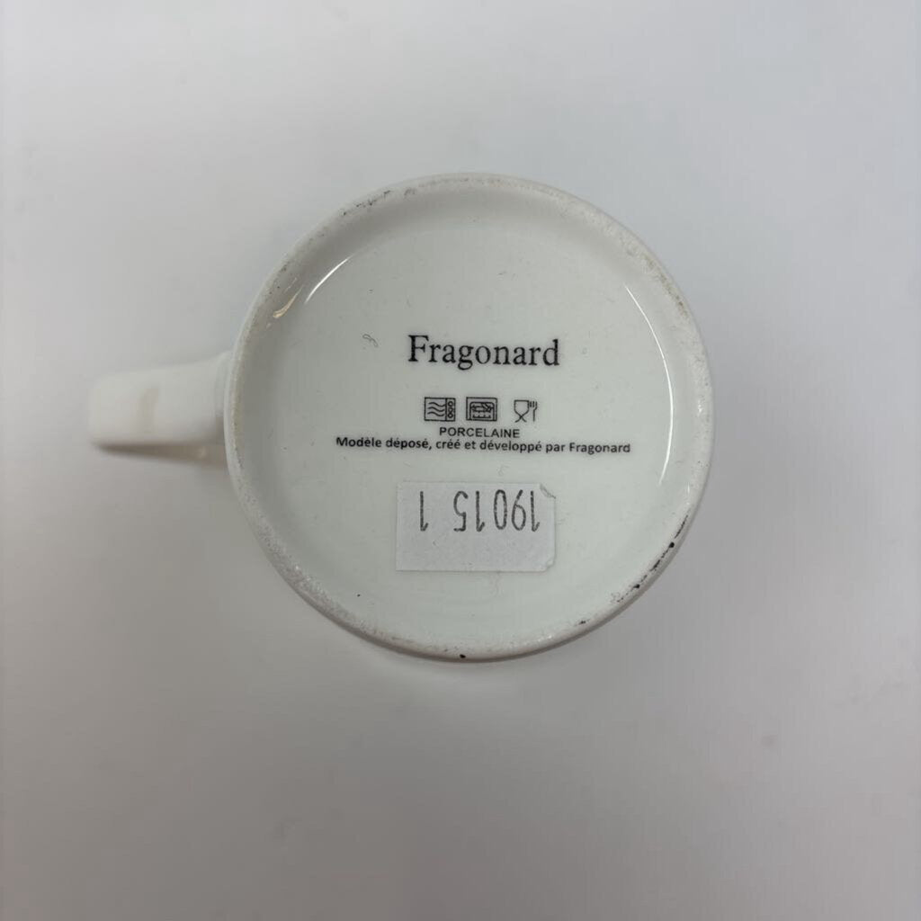 Fragonard Dancer Gymnast & Horse Mugs Pair