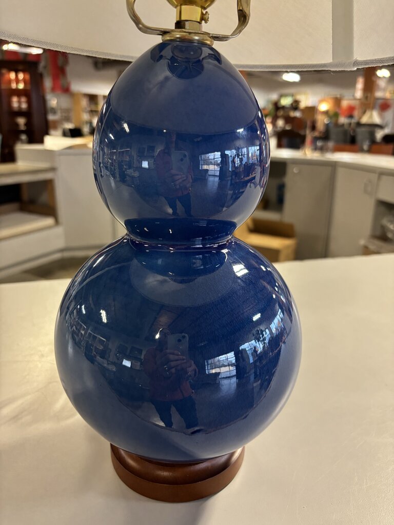 Glazed Crackled Double Gourd Lamp