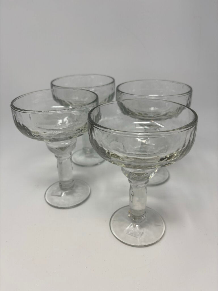 Heavy Glass Margarita Glasses Set 4