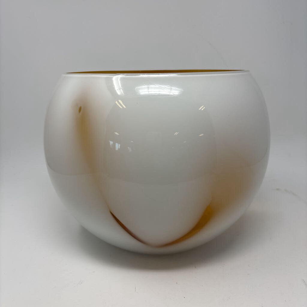 Glass Round Bowl/Vase 7.5"H 10"R