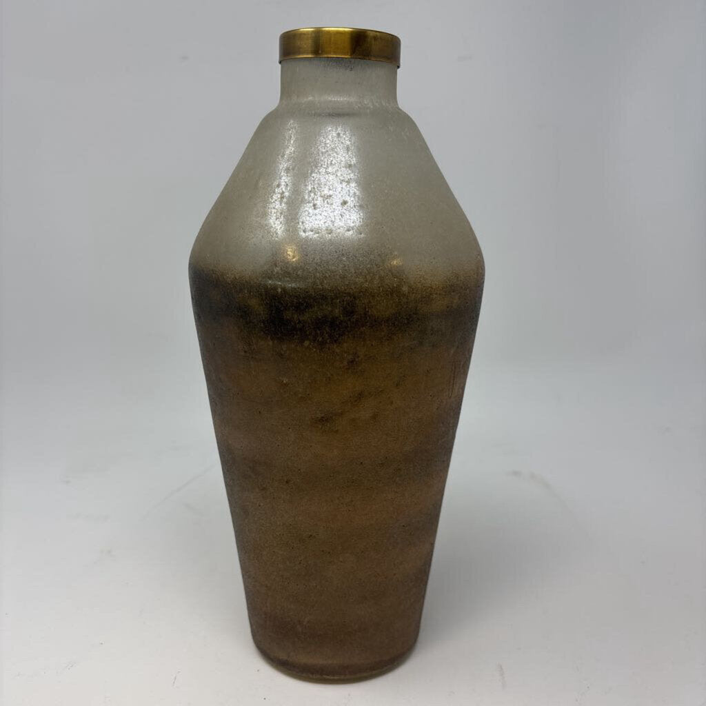 Frosted Glass Vase 11.5"H