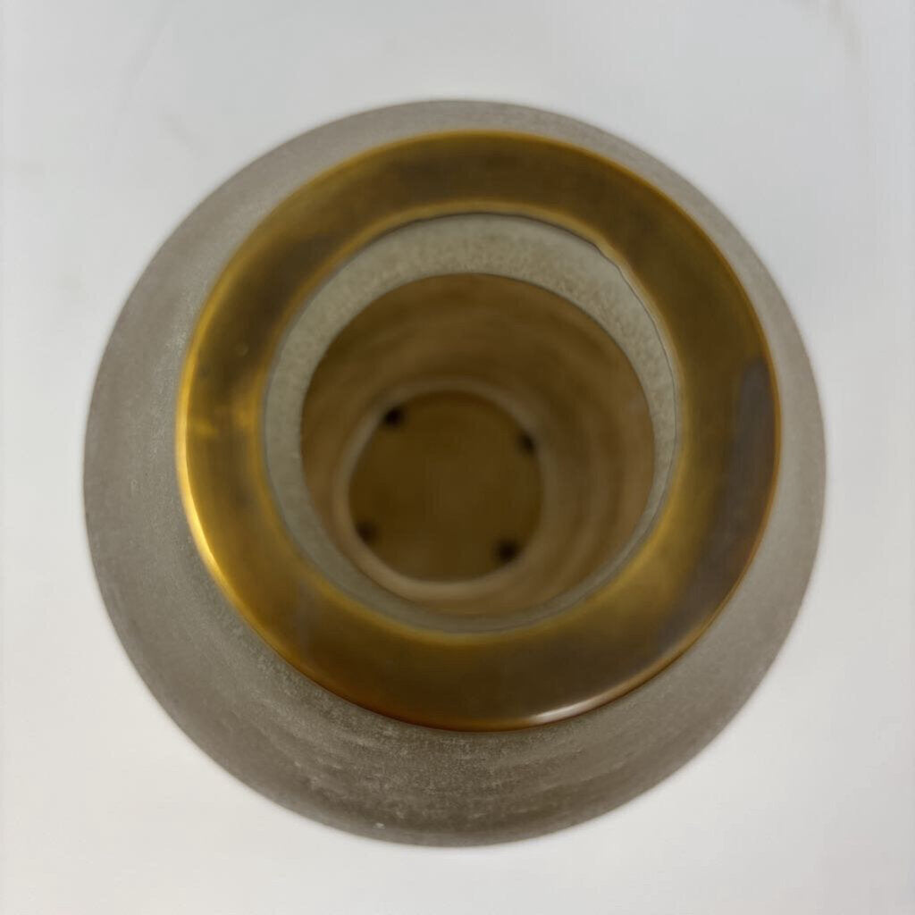 Frosted Glass Vase 11.5"H