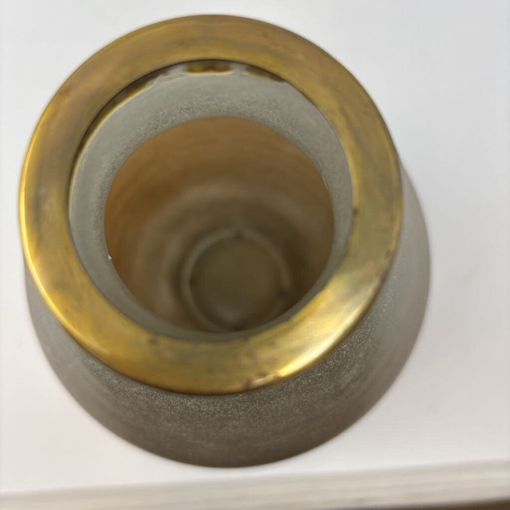 Frosted Glass Vase 14"H