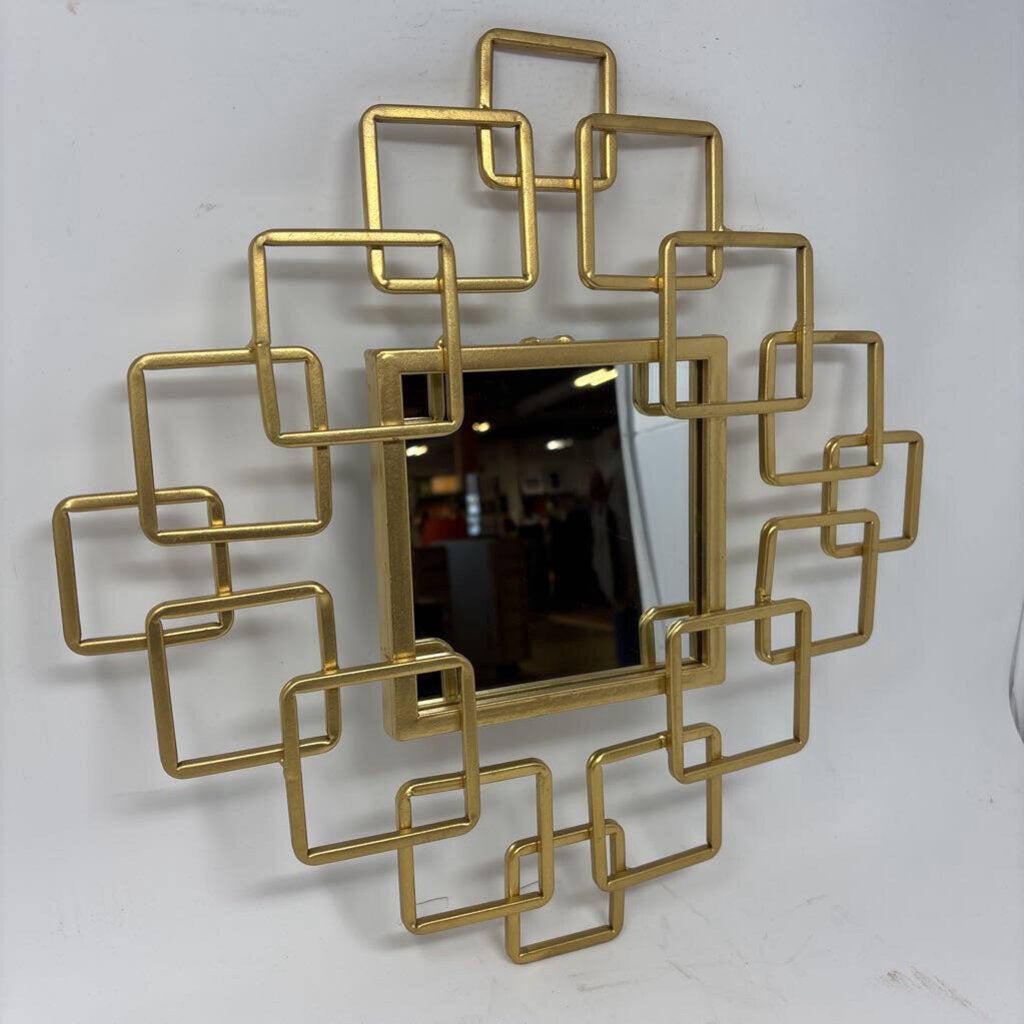 Metal Geometric Mirror 16 X 16