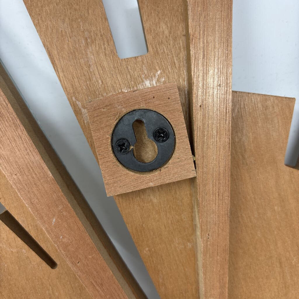 Wood & Mirror Sunburst Art 20 X 20