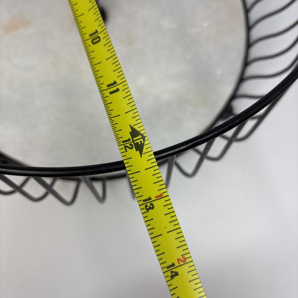 Metal/Marble 2 Tier Fruit Basket