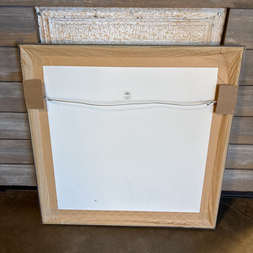 Framed Lotus Flower Print 24 X 24 x 2