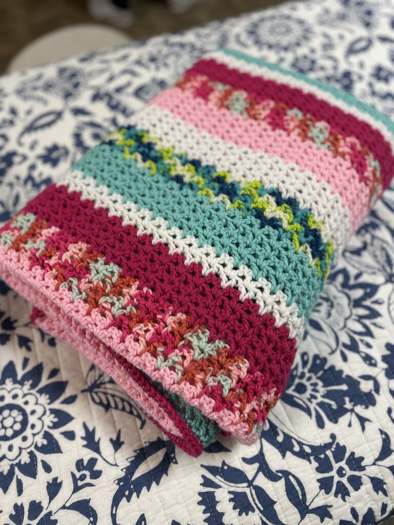 Hand Made Crocheted Afghan