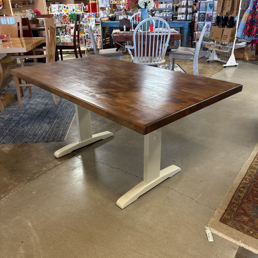 Painted Farmhouse Trestle Table