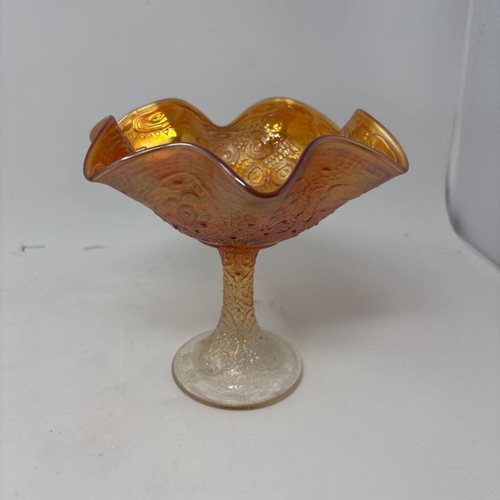 Carnival Glass Compote