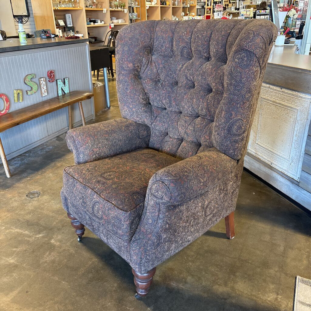 Upholstered Wingback Chair