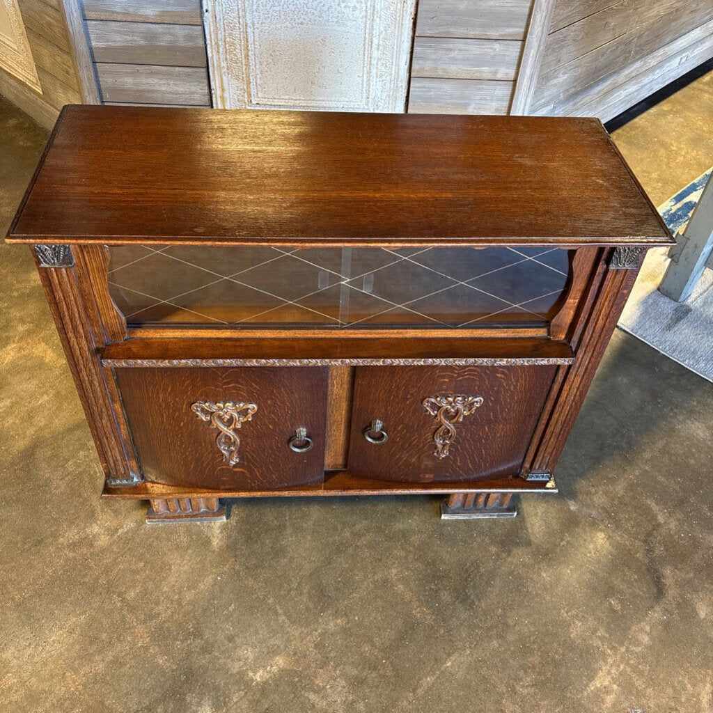 Vintage Art Deco Style Wood Bar 40 X 16 X 31