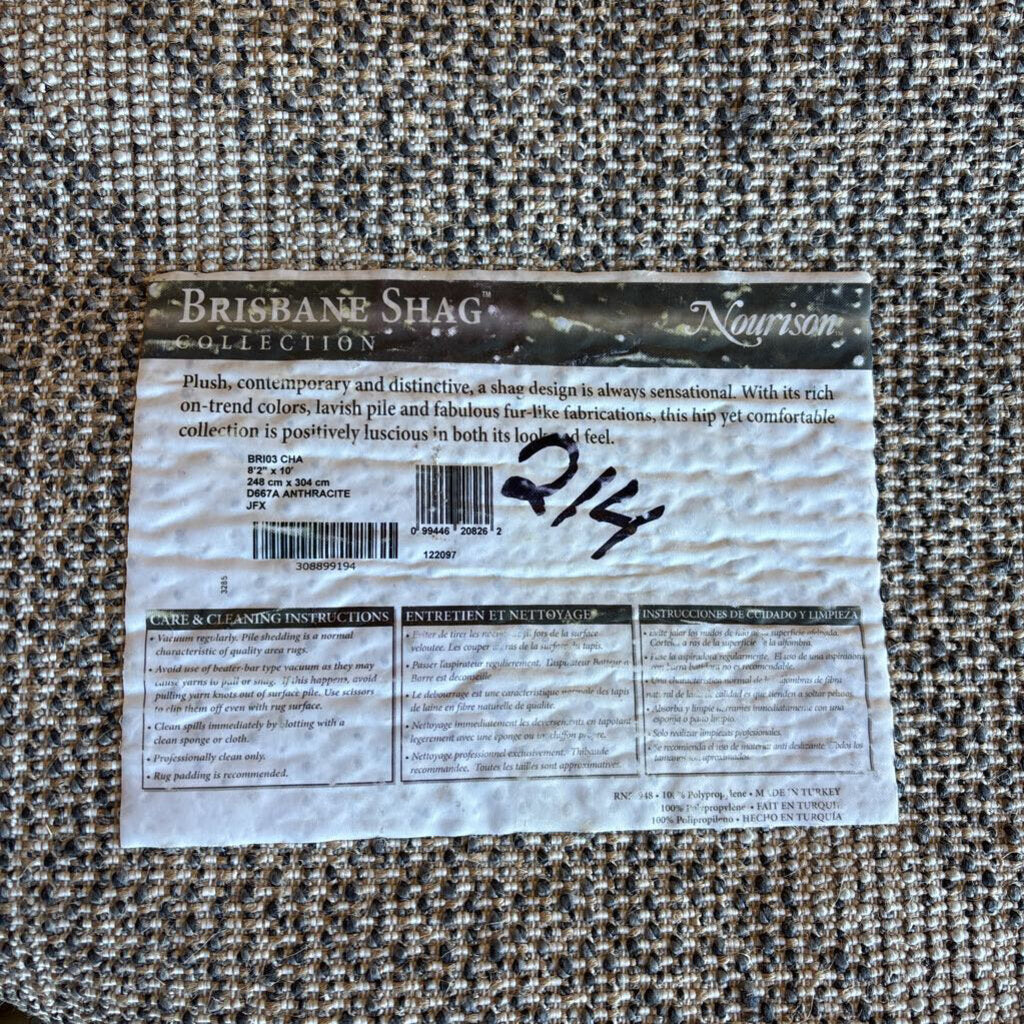 Brisbane Shag 8.2 X 10 Diamond Design Rug