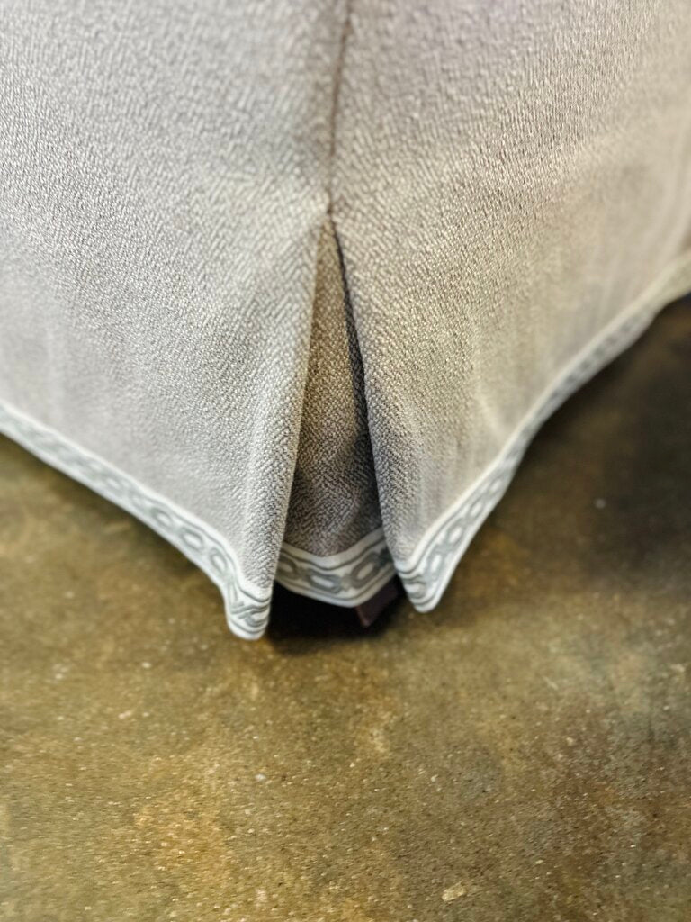 Upholstered Chair with Custom Skirt