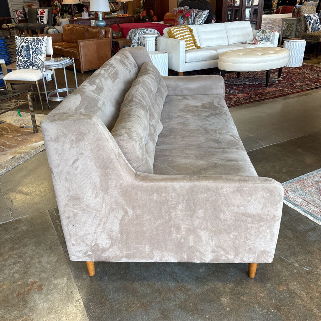 West Elm Mid-Century Tufted Velvet Sofa 6' 8"
