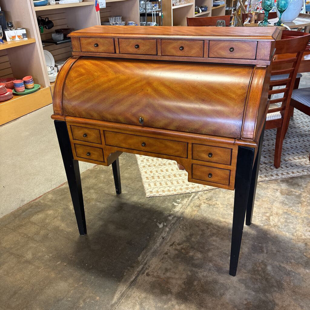 Refurbished Roll Top Desk 37.25 X 19 X 43.5