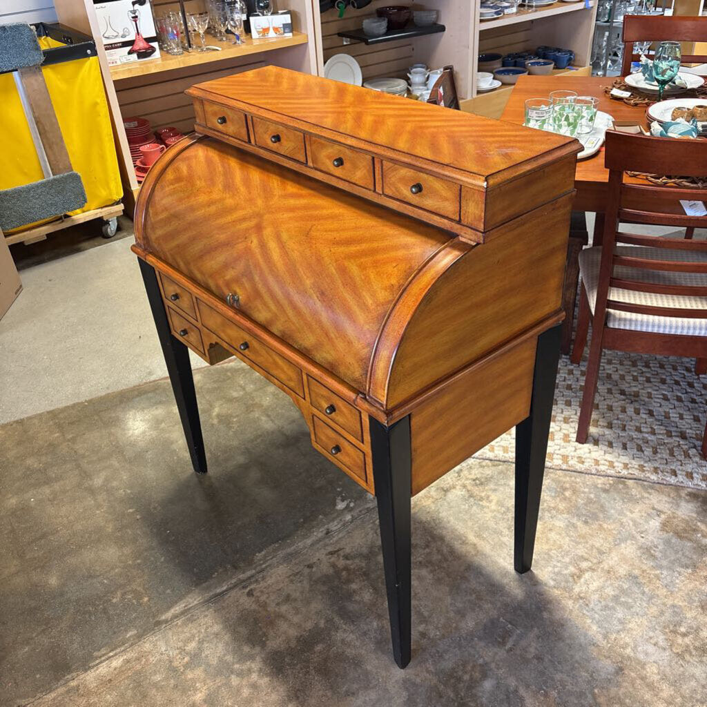 Refurbished Roll Top Desk 37.25 X 19 X 43.5