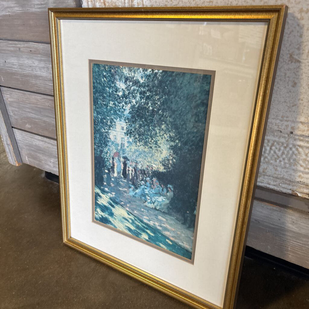 Framed Monet Painting 17.25 X 21.25
