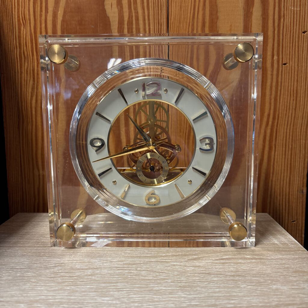 Vintage Seiko Lucite Quartz Clock