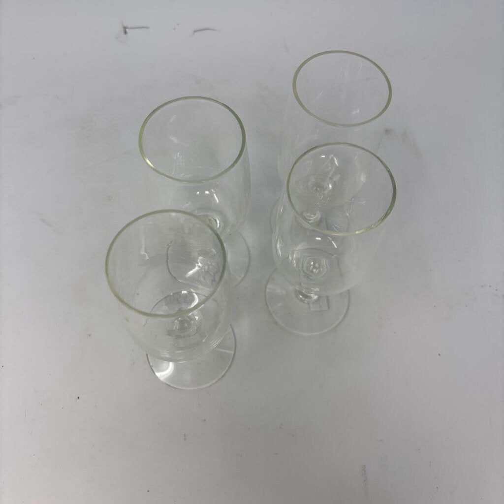 Vintage Champagne Flutes 4 PC