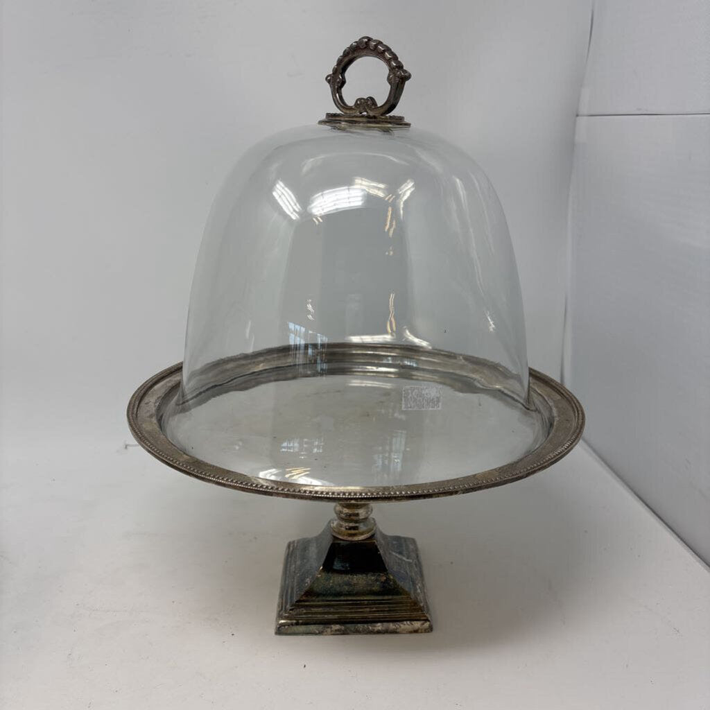 Silver Plate Done Serving Dish