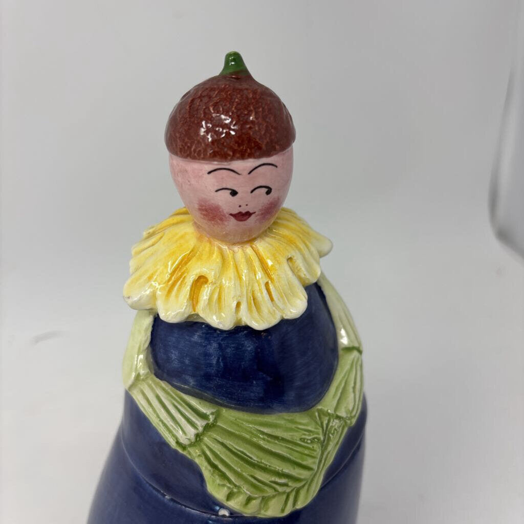 Food Canister Eggplant Lady