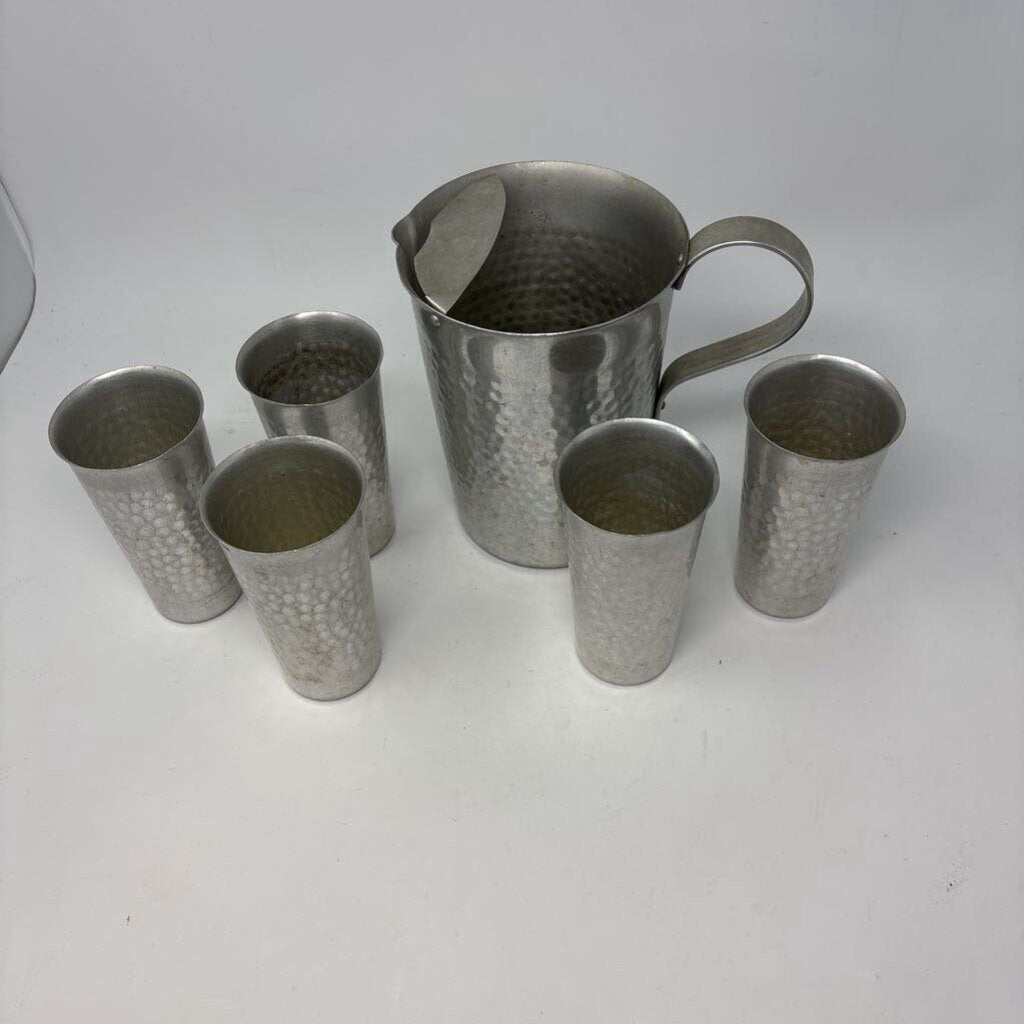 Vintage Nasco Pitcher and 5 Tumblers