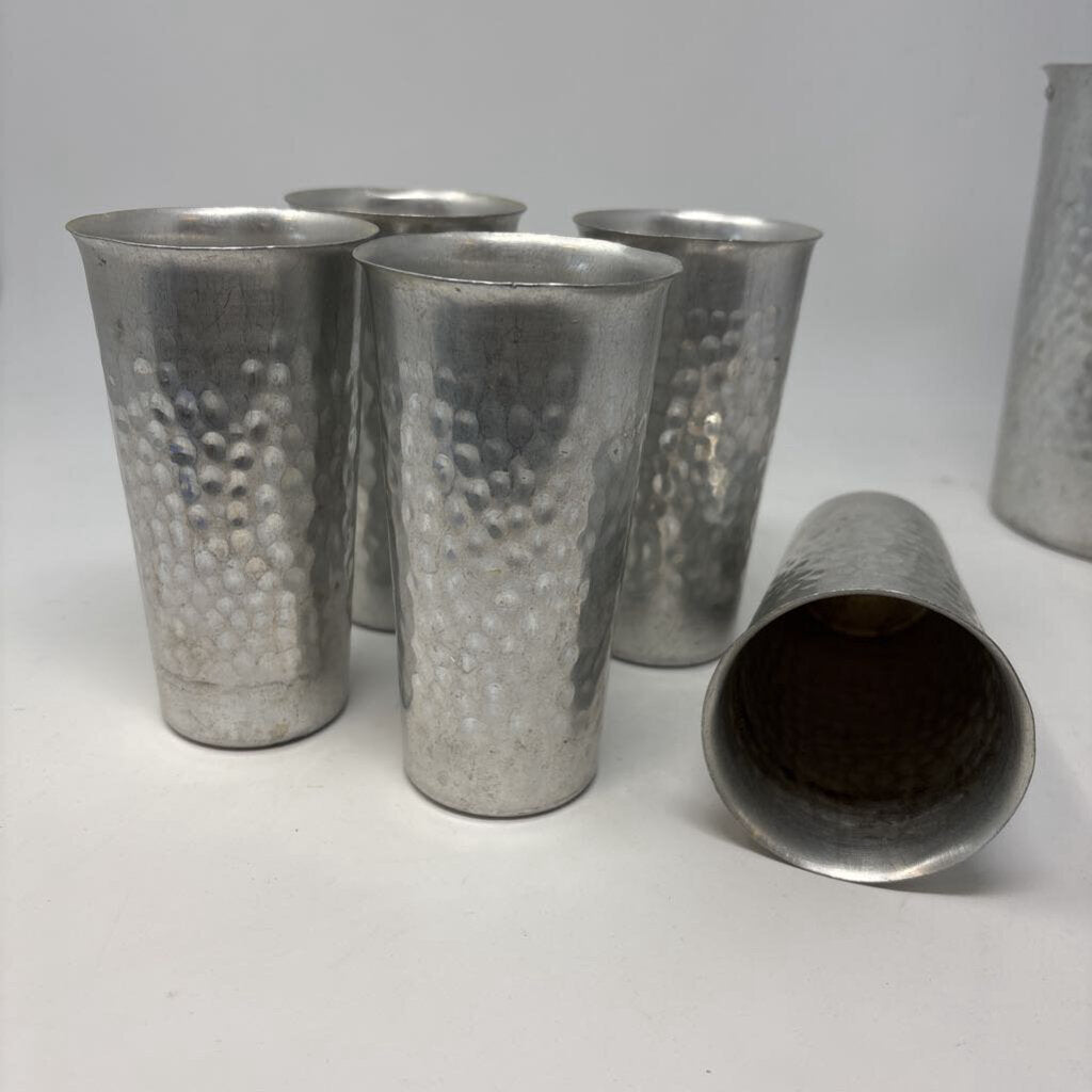 Vintage Nasco Pitcher and 5 Tumblers