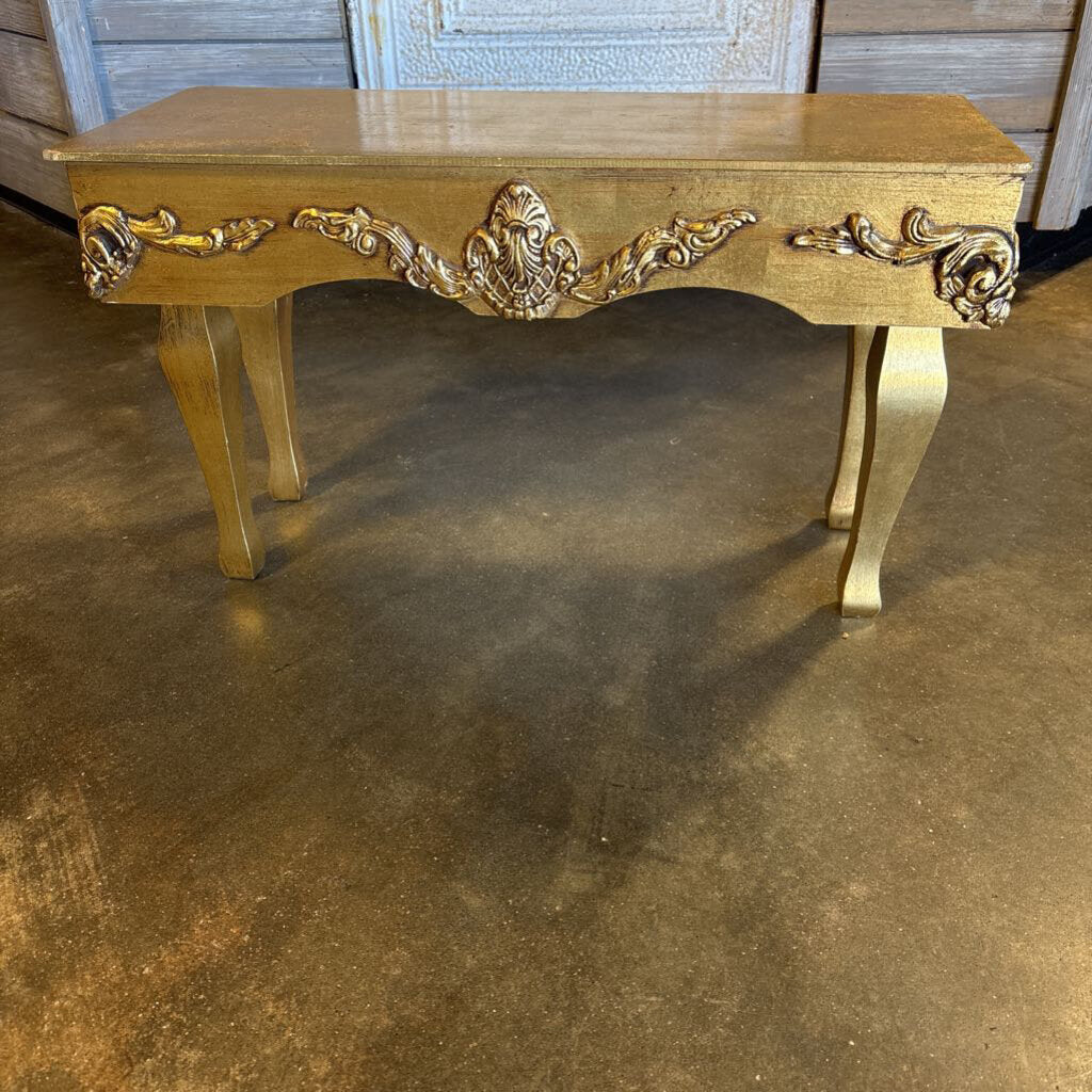 Small Accent Baroque Style Table 26 X 10.5 X 14.75