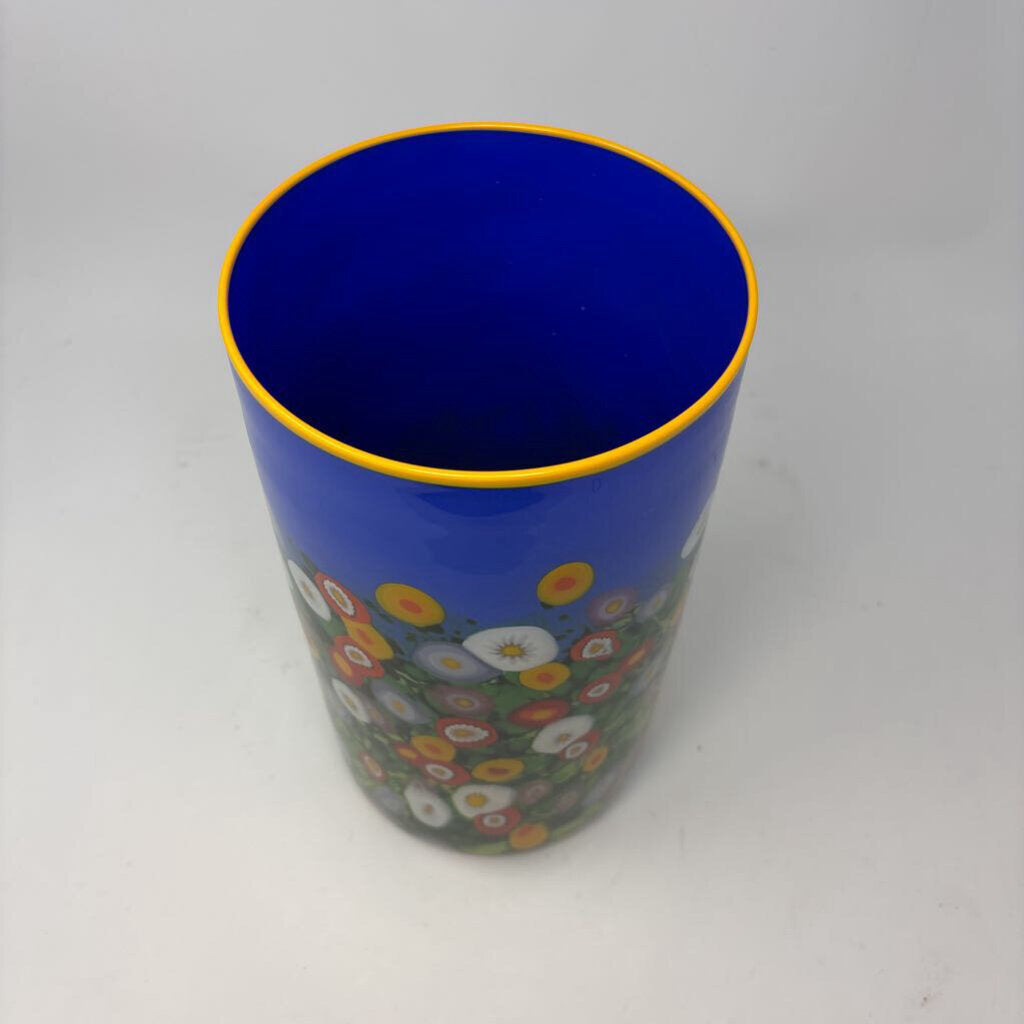 Nicario Jimenez Glass Peruvian Made Vase