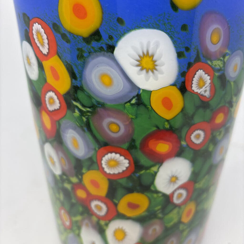 Nicario Jimenez Glass Peruvian Made Vase