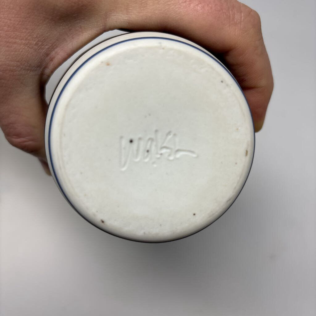 Deco Pottery Raku-like Finish Handle Vase