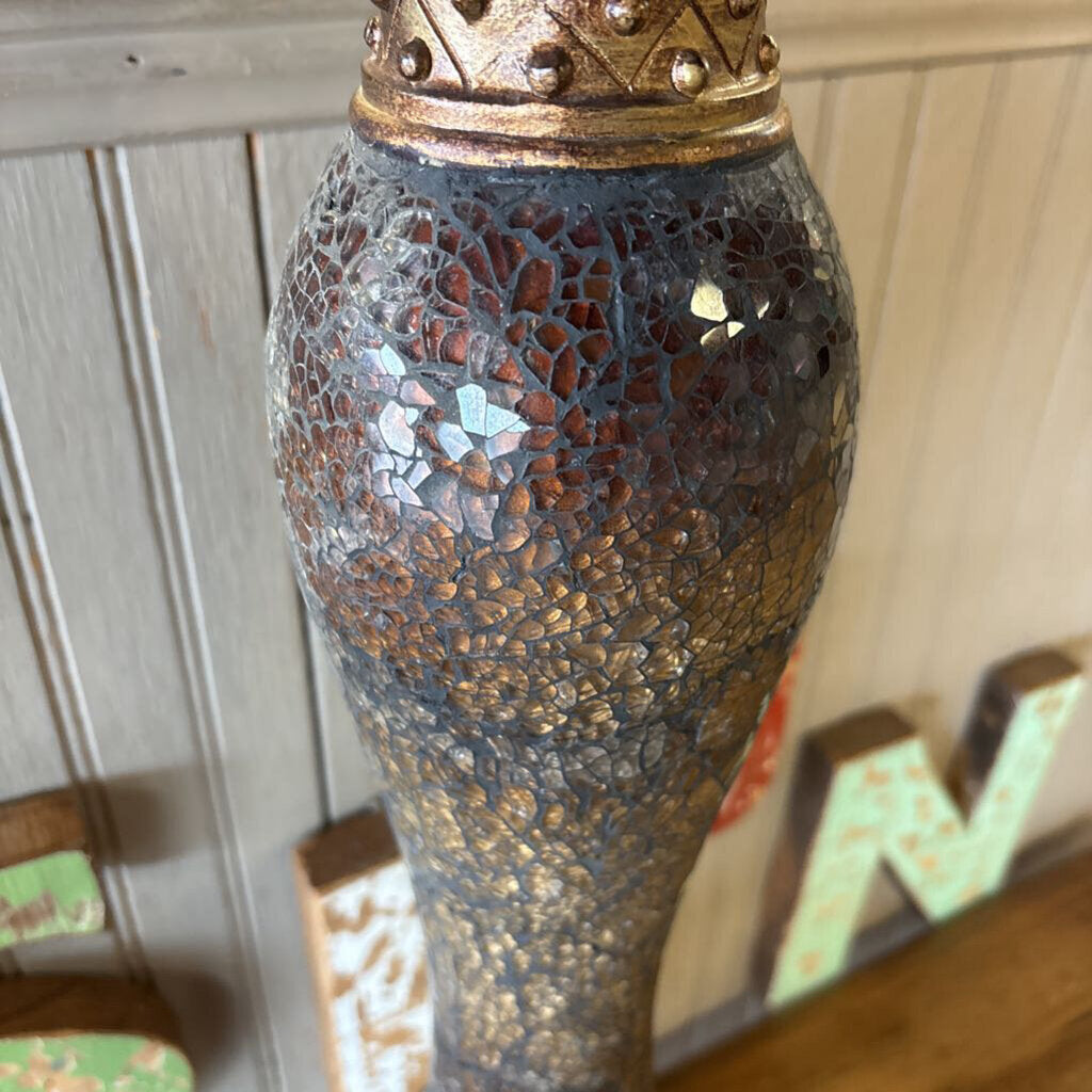 Vintage Style Deco Mosaic Glass Pillar