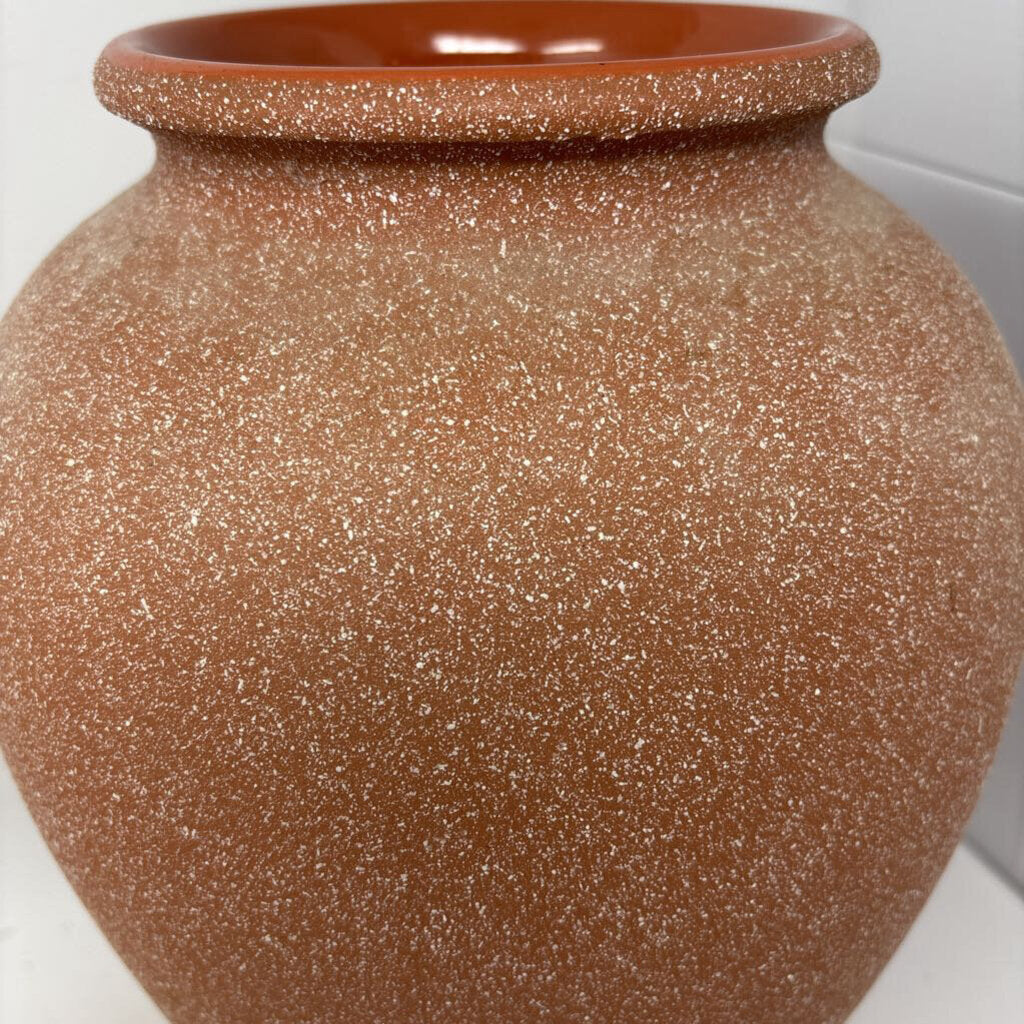 Sandy Finish Pottery Vase