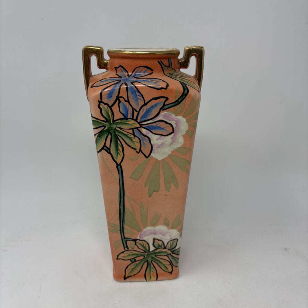 Japanese Hexagonal Shape Porcelain Vase