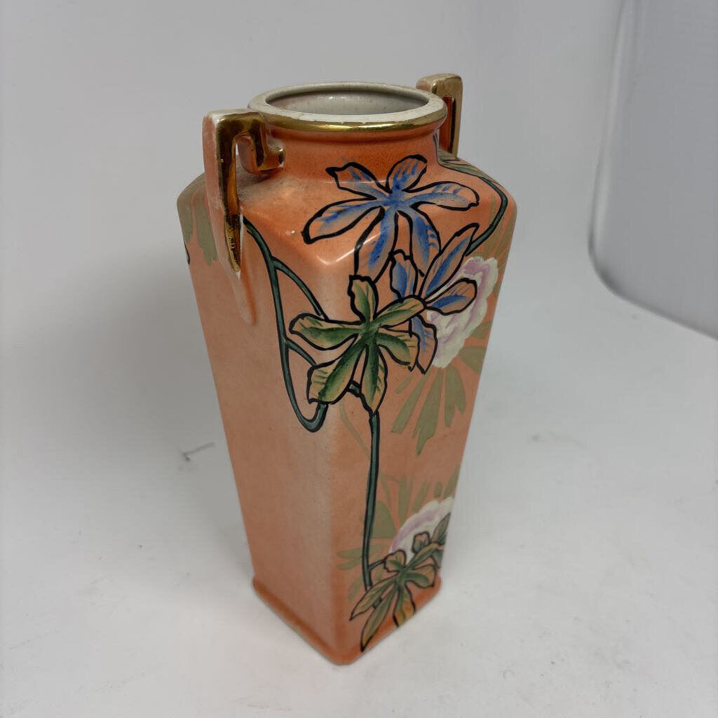 Japanese Hexagonal Shape Porcelain Vase