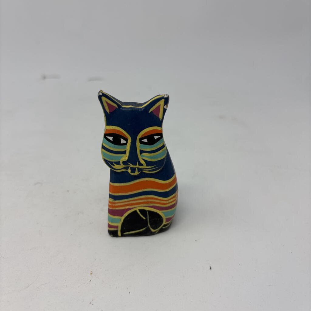 Laurel Burch Carved Wooden Cat