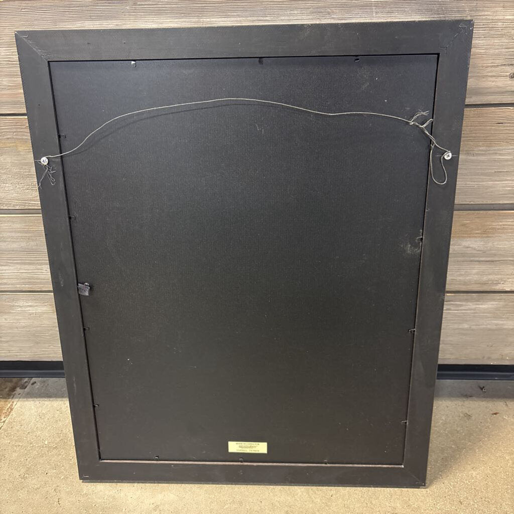 Oil Pastel Umbrella & Cafe Signed