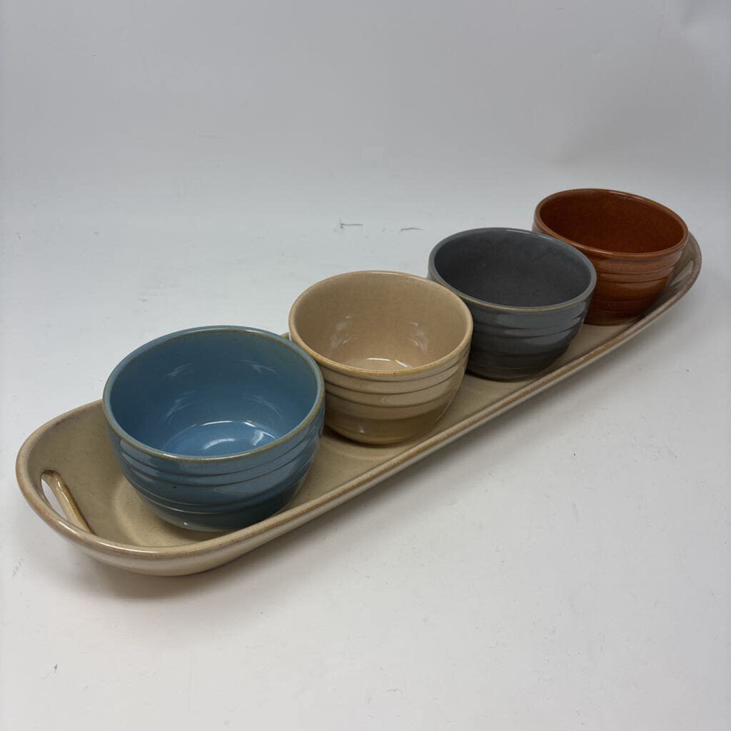 5 Piece Stoneware Serving Set