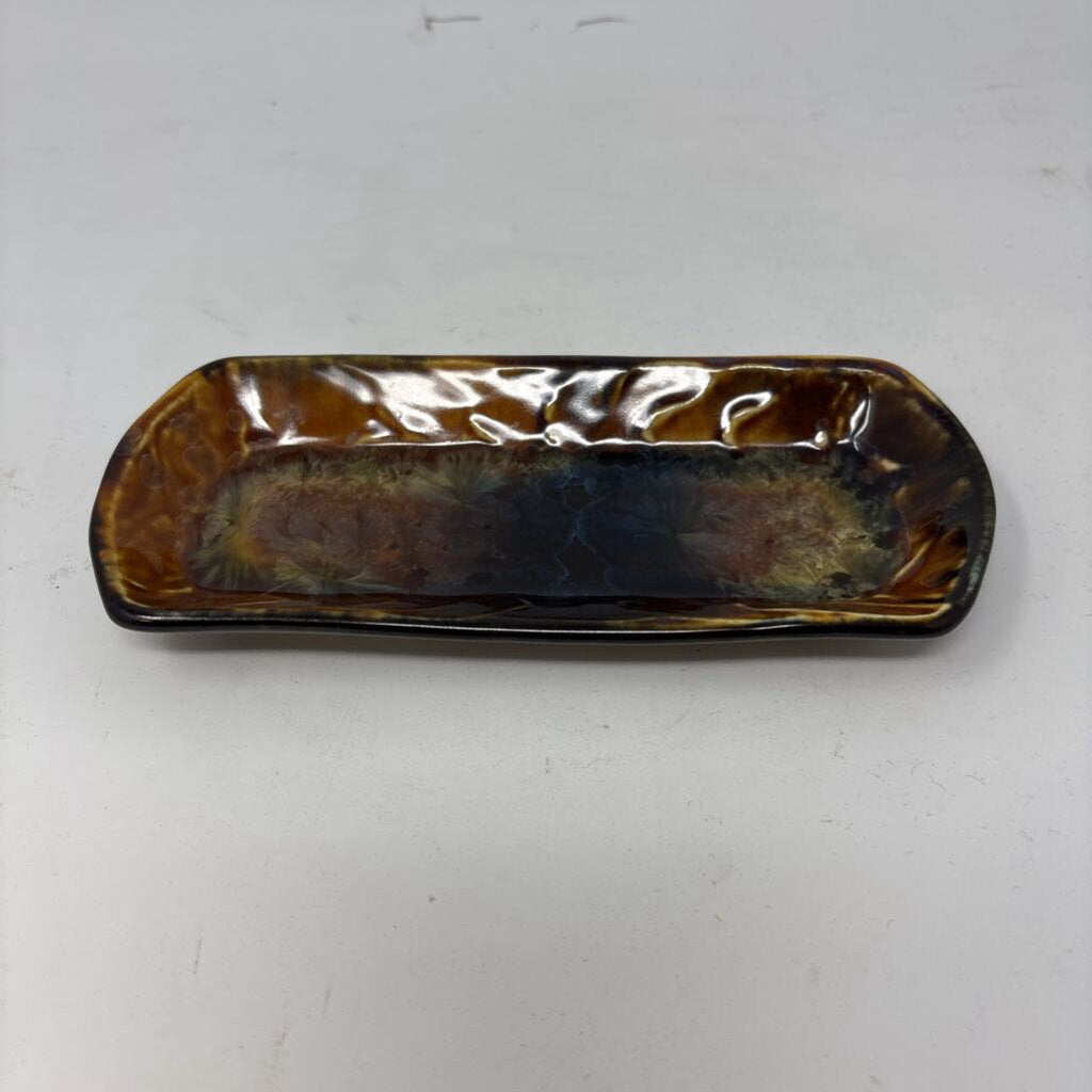 Signed Bill Campbell Pottery Butter Dish