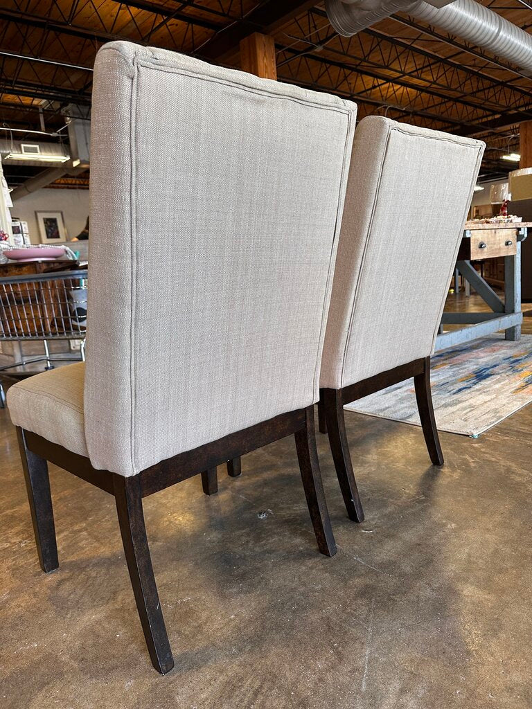 Set 2 Tufted Upholstered Dining Chairs
