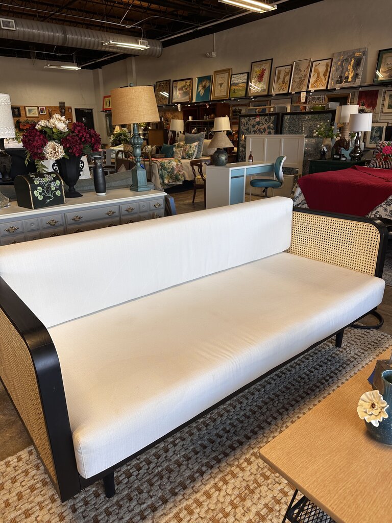 French Cane Daybed & Zippered Cushions