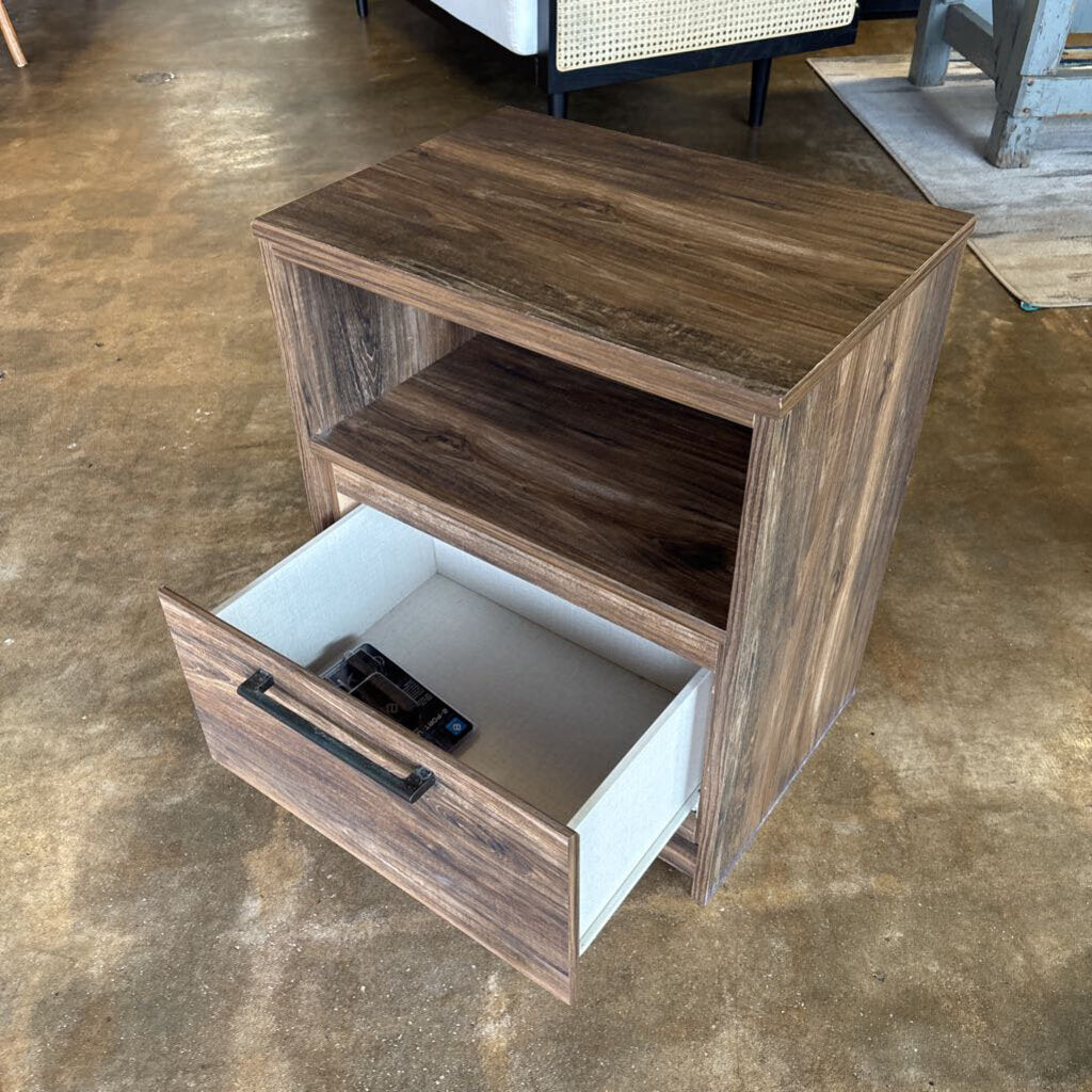 One Shelf One Drawer End Table