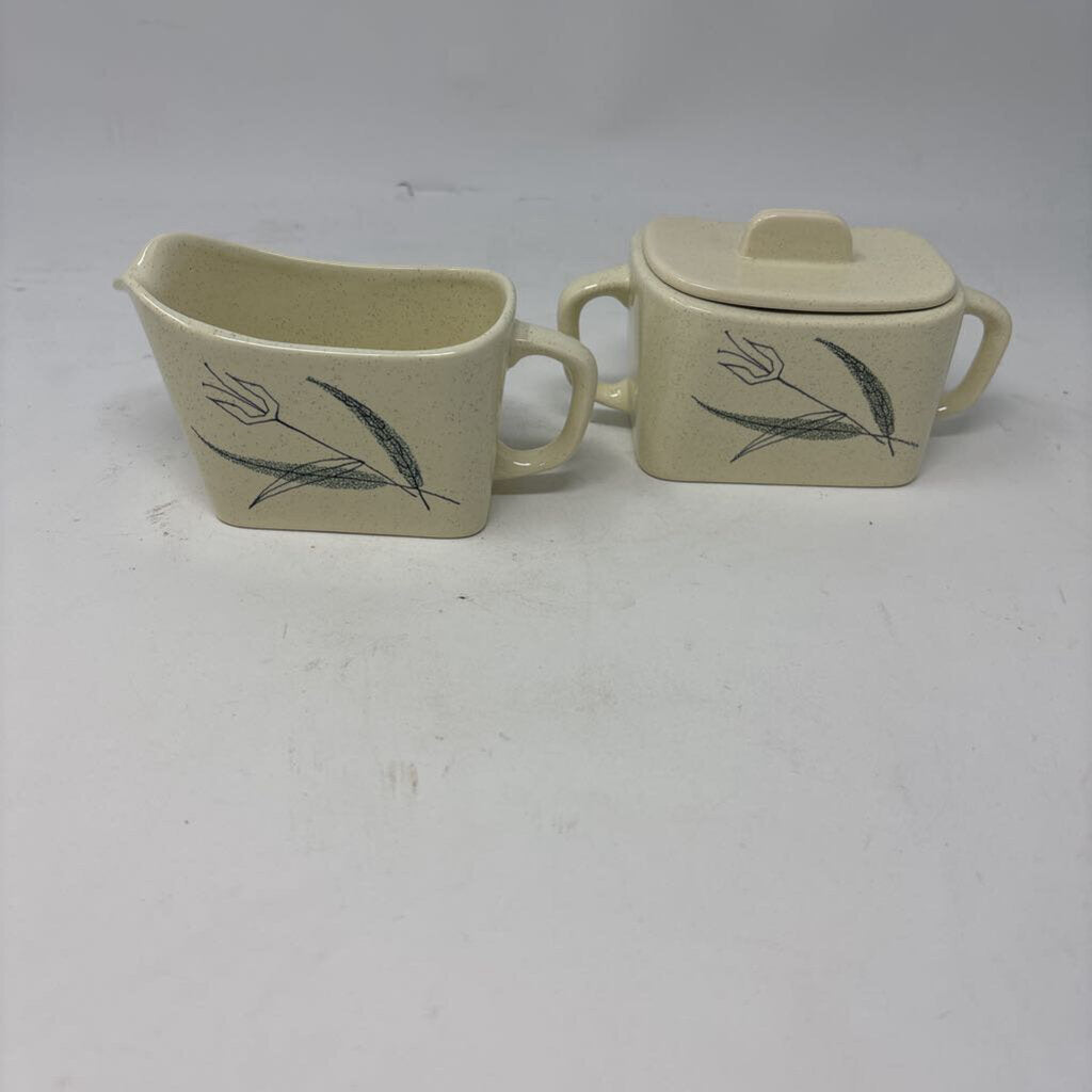 Lidded Butter Creamer &Sugar Dish