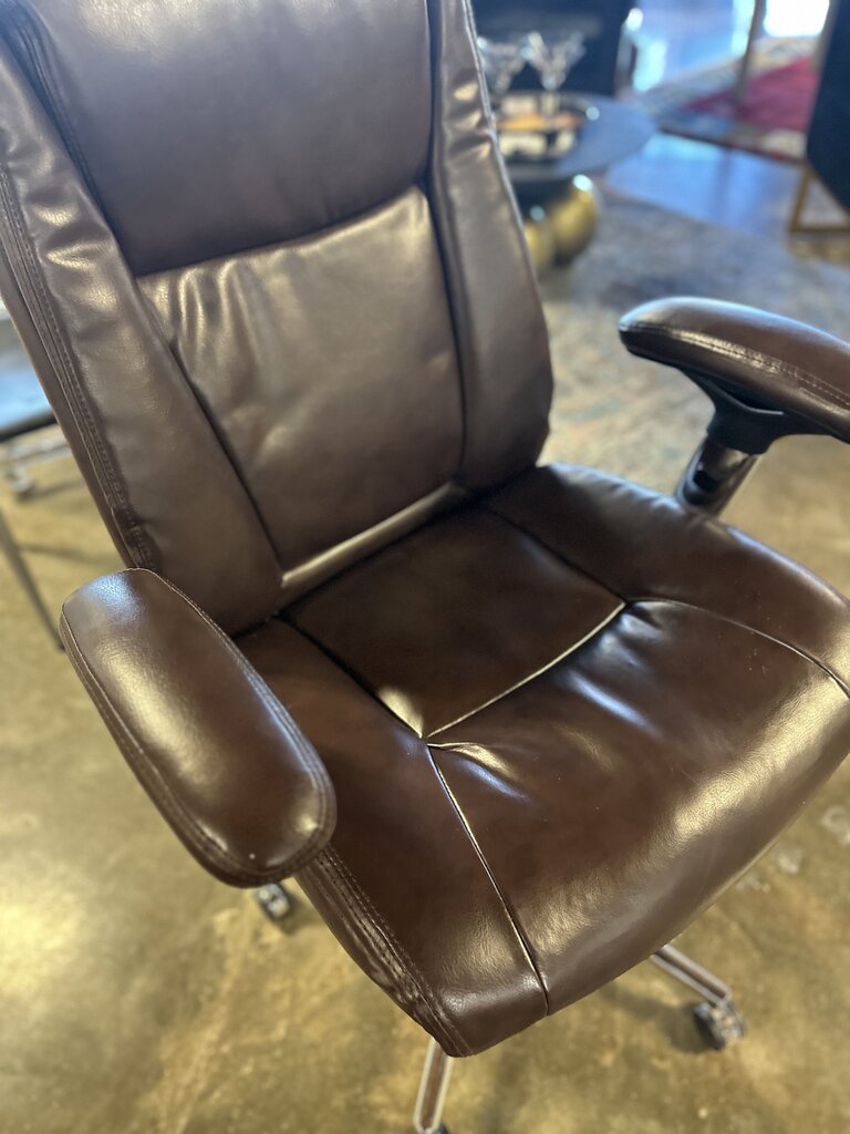 Brown Executive Office Chair on Casters