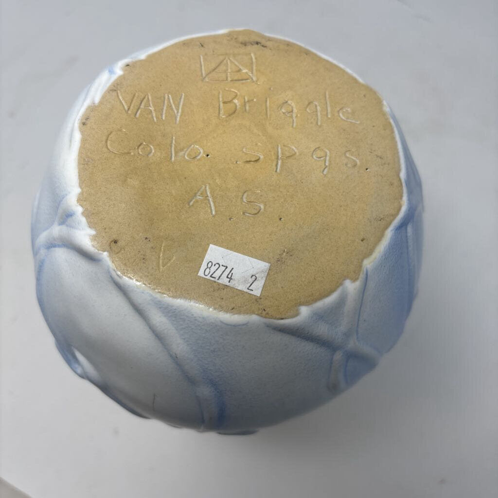 Van Briggle Calli Lily Art Pottery Vase Signed