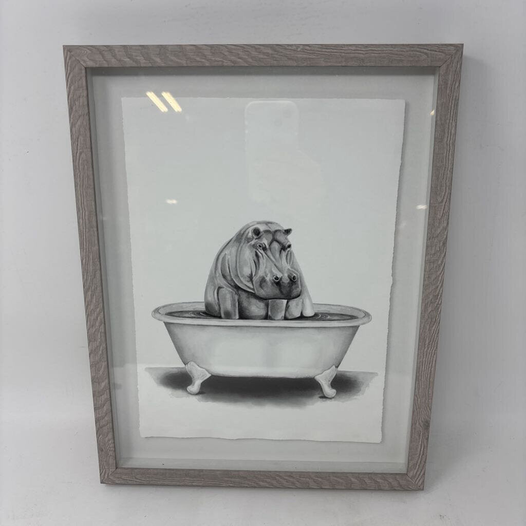 Hippo In Bathtub
