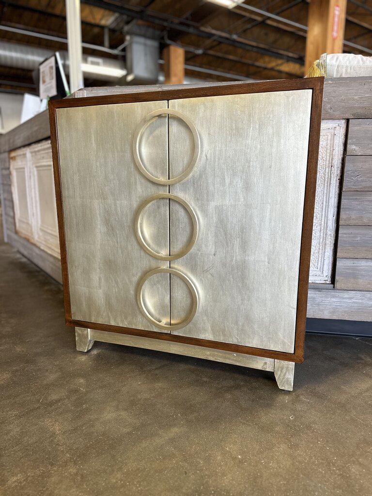 Uttermost Jacinta Silver Leaf Cabinet